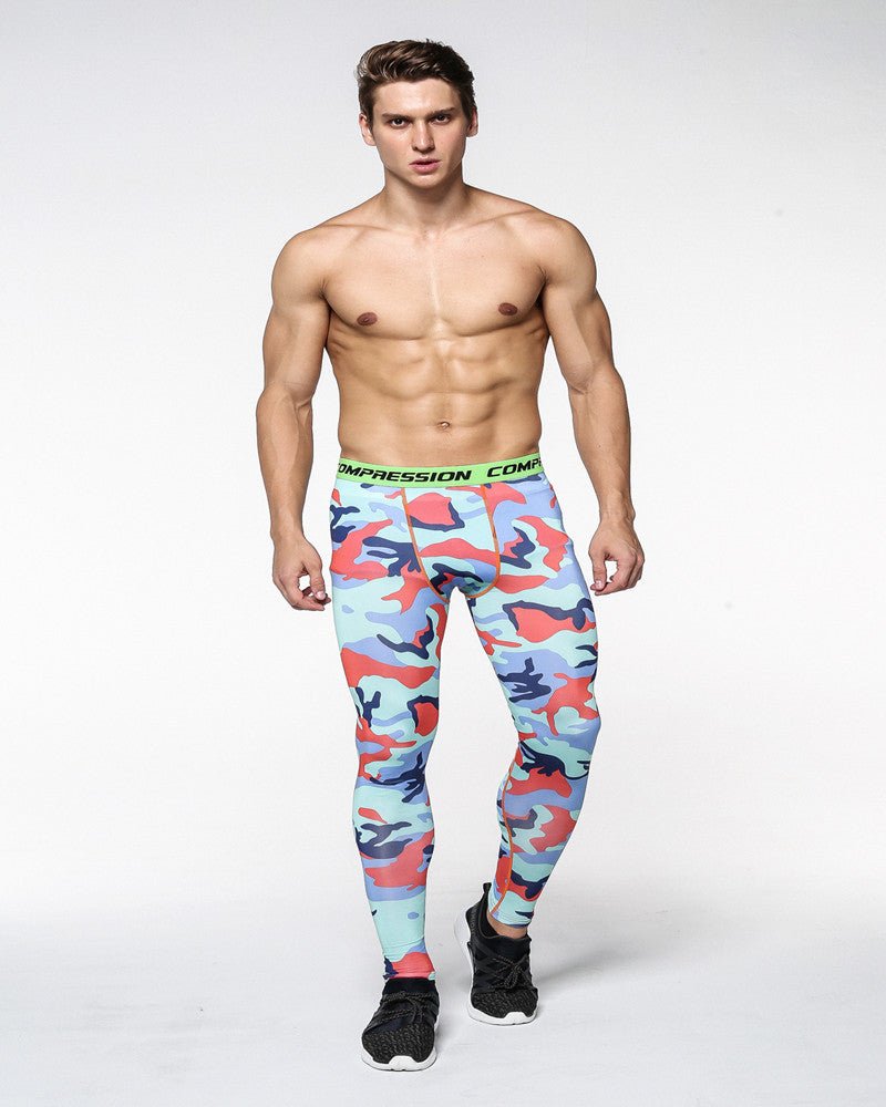 Spot Camouflage, Body-building Pants, Male, Fast Dry Pants, Running Riding Pants - RALO COLLECTION STUDIO