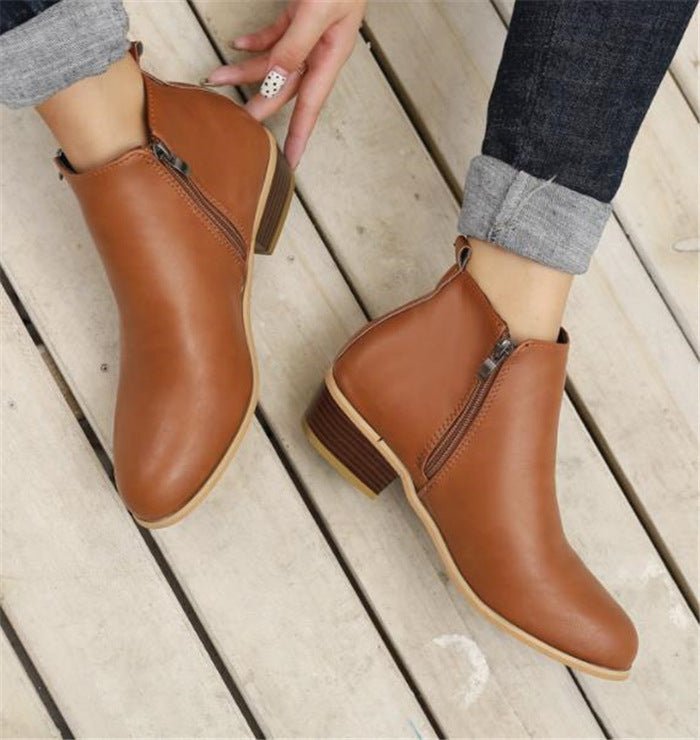 Spring Autumn New Woman Boots Low Heels - RALO COLLECTION STUDIO