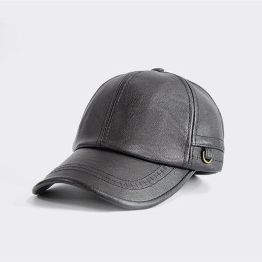Spring Autumn PU Leather Baseball Cap Fashionable Simple Snapback Hat For Men - RALO COLLECTION STUDIO