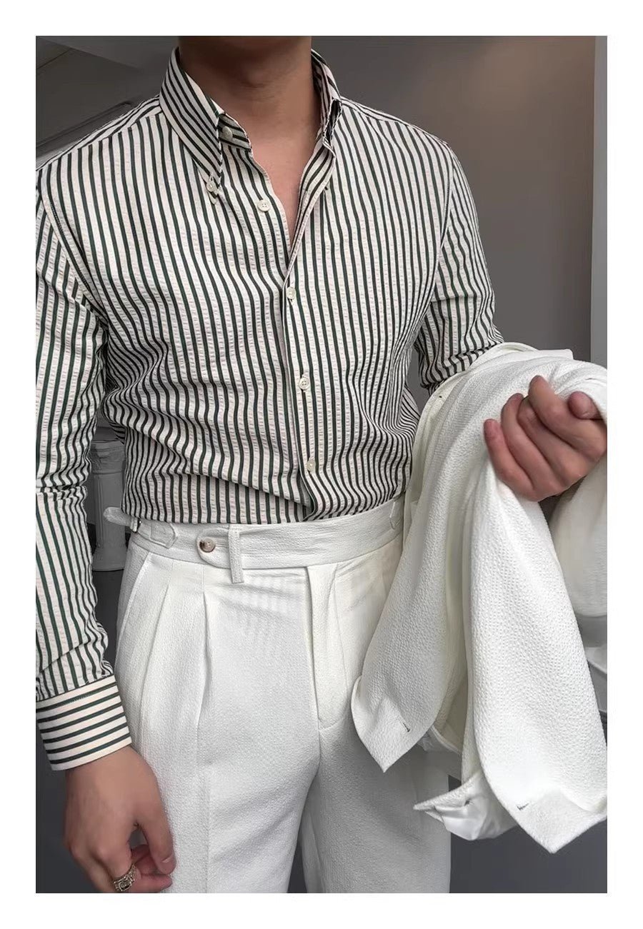 Spring Seersucker Series Shirt Men - RALO COLLECTION STUDIO