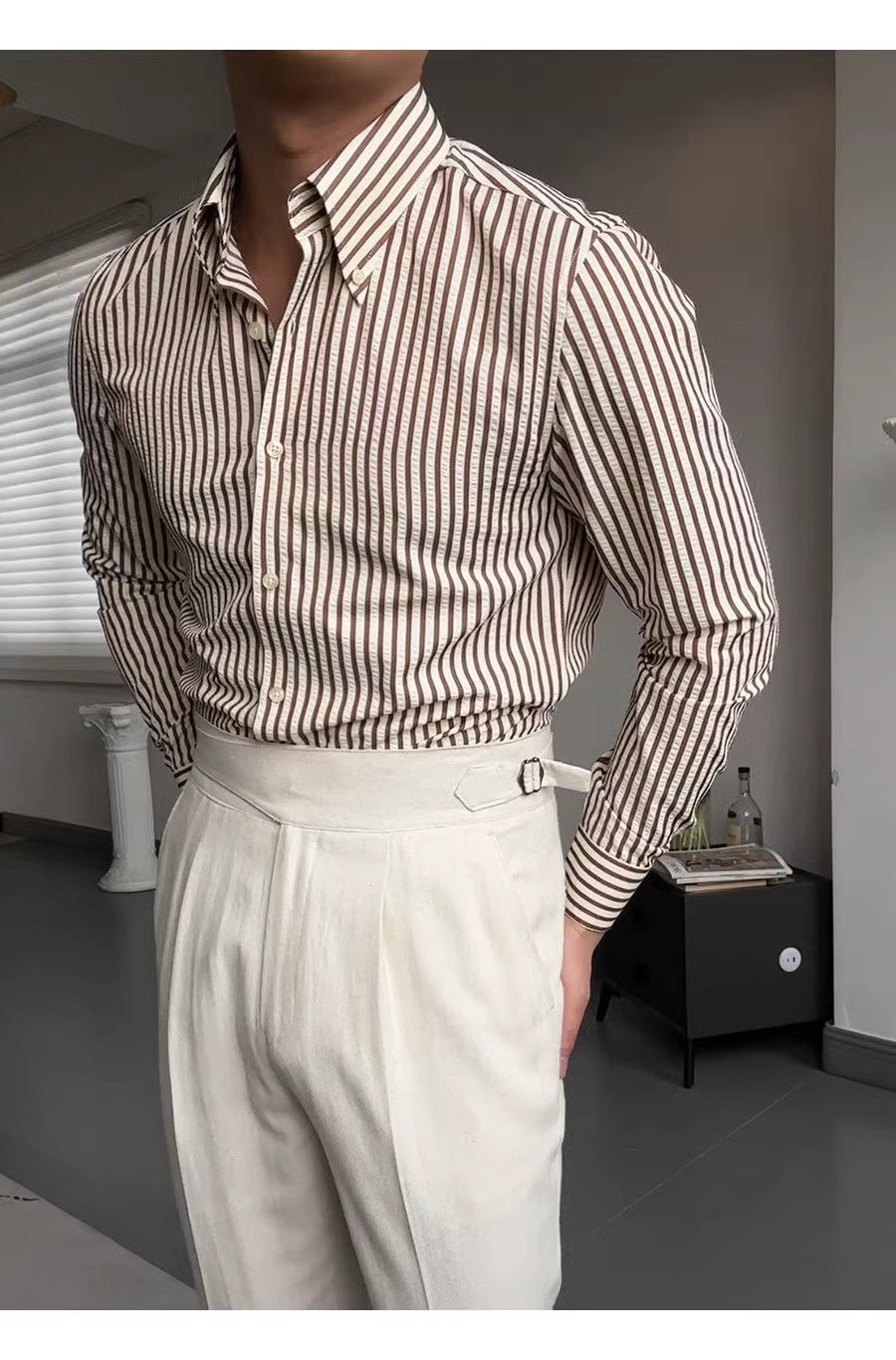 Spring Seersucker Series Shirt Men - RALO COLLECTION STUDIO