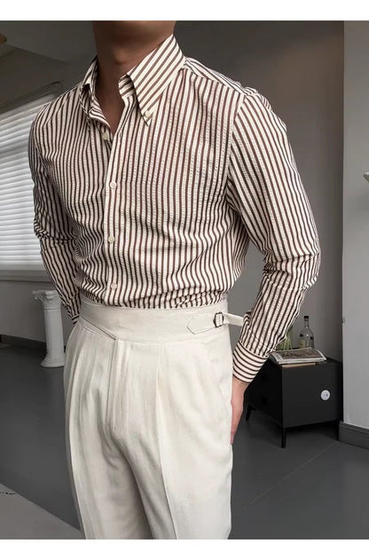 Spring Seersucker Series Shirt Men - RALO COLLECTION STUDIO