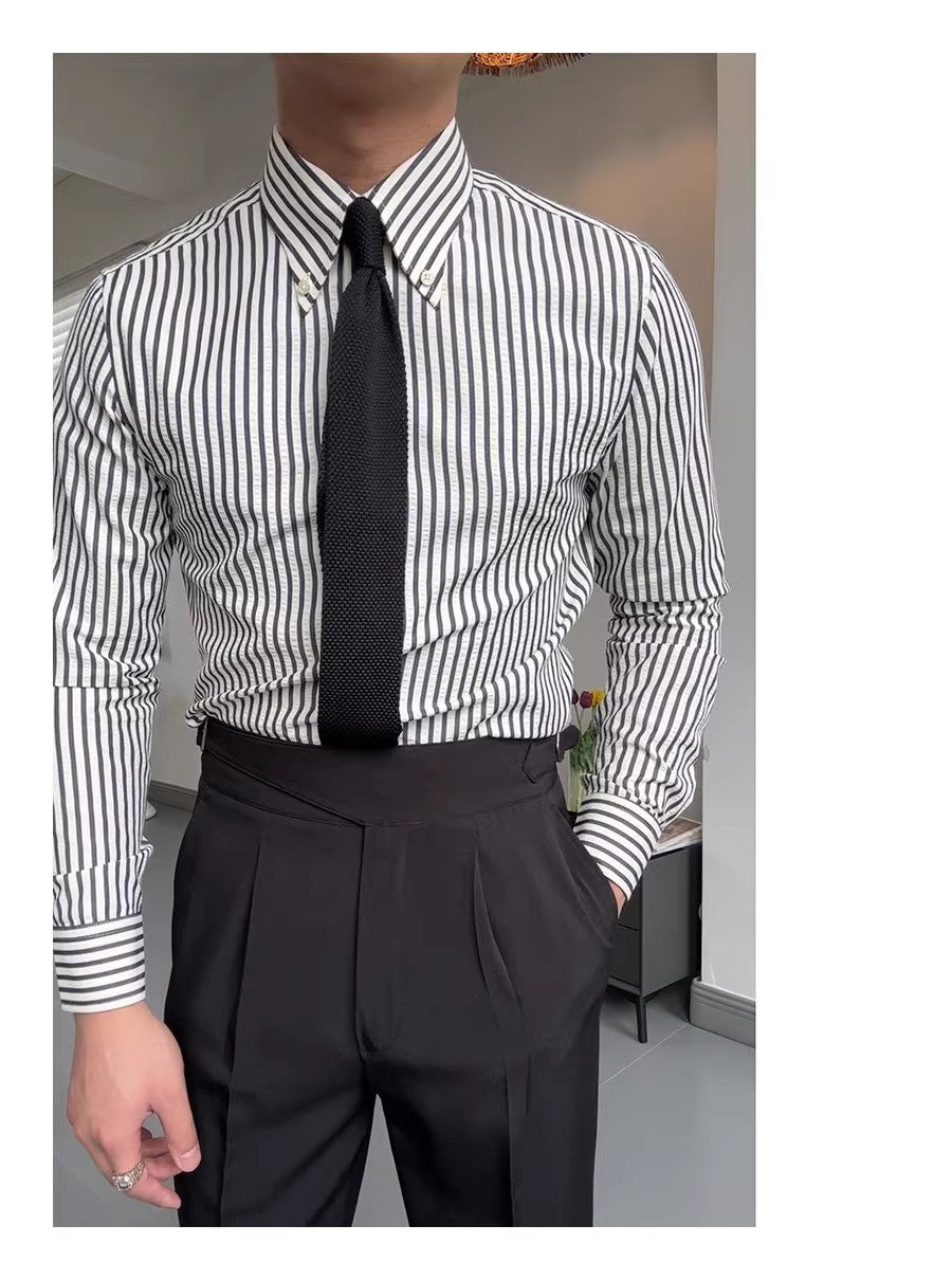 Spring Seersucker Series Shirt Men - RALO COLLECTION STUDIO