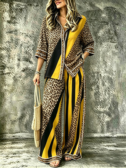 Spring Summer Womens Shirt Set With Digital Print - RALO COLLECTION STUDIO