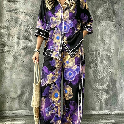 Spring Summer Womens Shirt Set With Digital Print - RALO COLLECTION STUDIO