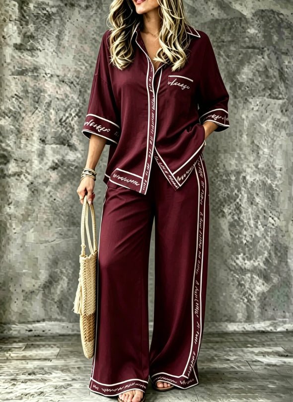 Spring Summer Womens Shirt Set With Digital Print - RALO COLLECTION STUDIO