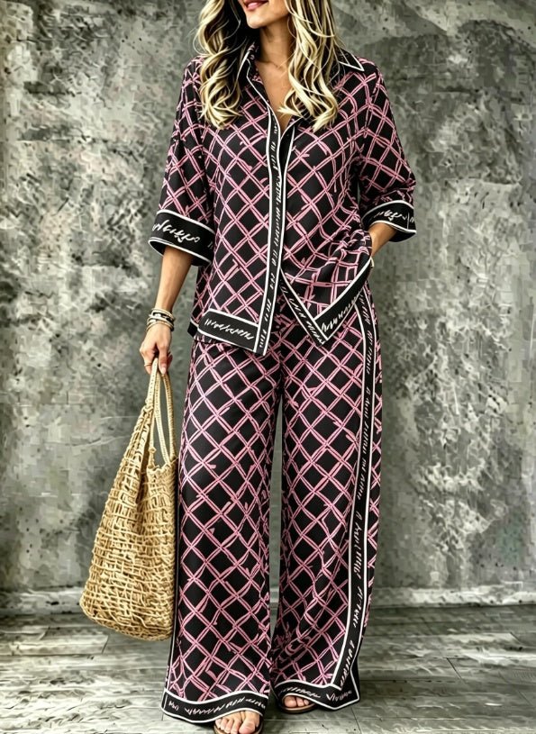 Spring Summer Womens Shirt Set With Digital Print - RALO COLLECTION STUDIO