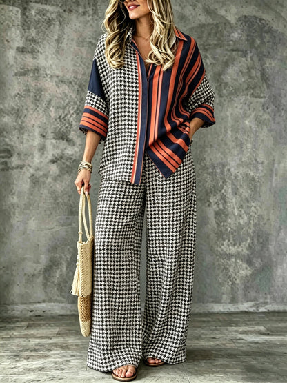 Spring Summer Womens Shirt Set With Digital Print - RALO COLLECTION STUDIO