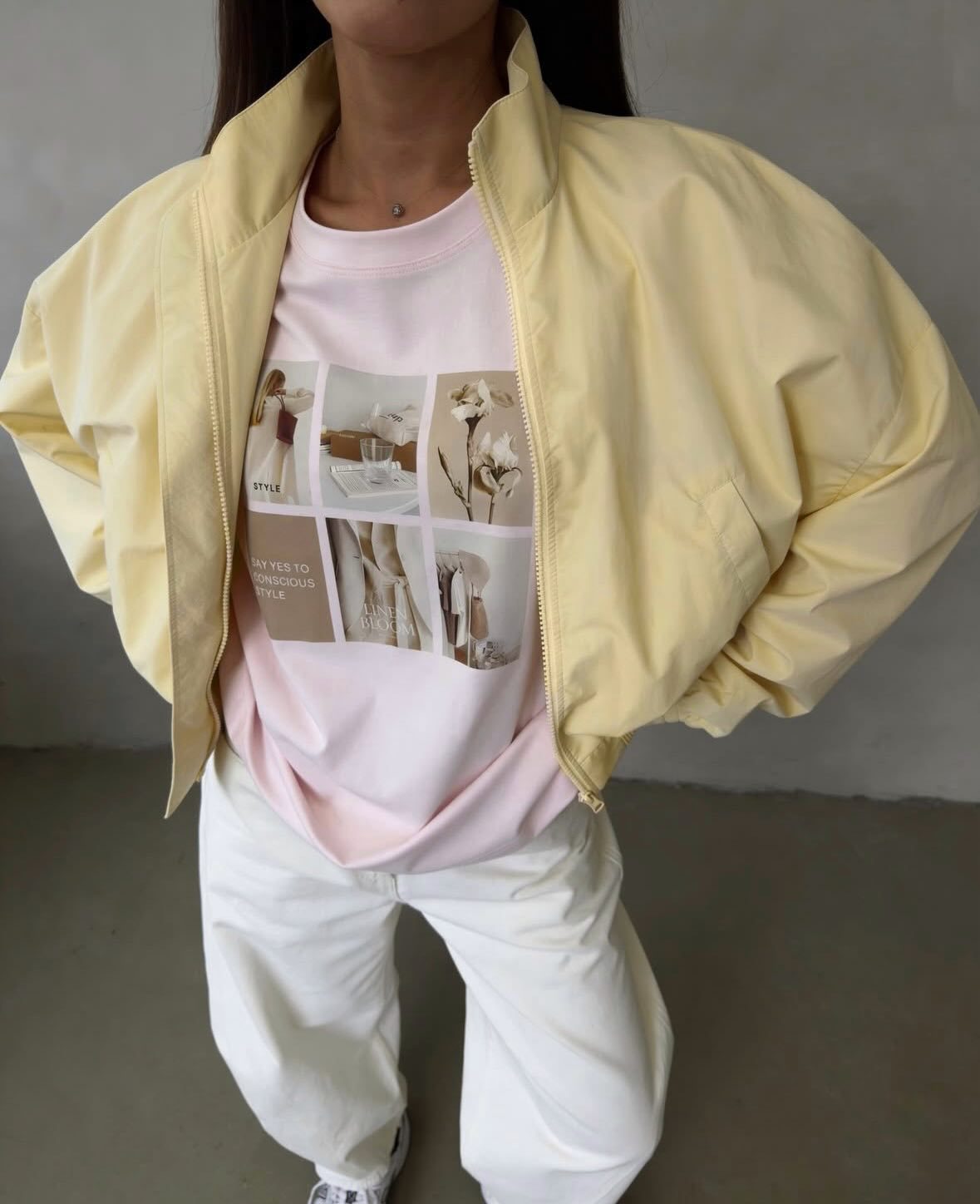 Stand Collar Zip Up Cropped Bomber Jacket - RALO COLLECTION STUDIO