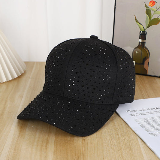 Star-shaped Beaded Baseball Cap With Diamonds - Simple And Casual Style, Suitable For Both Men And Women For Outdoor Outings, Stage Performances. - RALO COLLECTION STUDIO