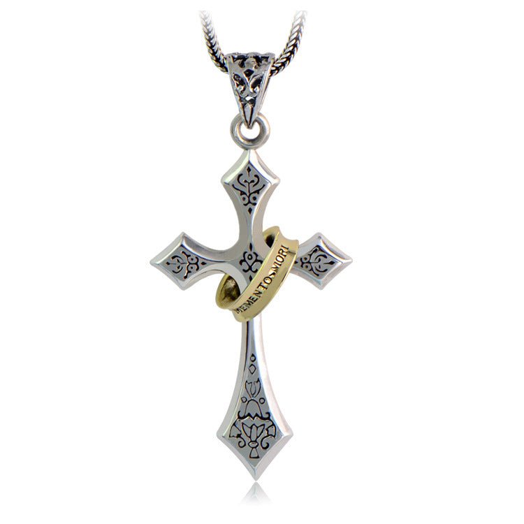 Sterling Silver Jesus Cross Personality Retro Men's And Women's Pendant - RALO COLLECTION STUDIO