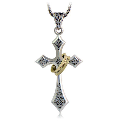 Sterling Silver Jesus Cross Personality Retro Men's And Women's Pendant - RALO COLLECTION STUDIO