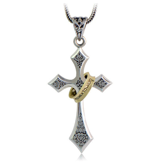 Sterling Silver Jesus Cross Personality Retro Men's And Women's Pendant - RALO COLLECTION STUDIO