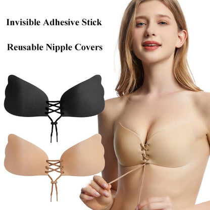 Strapless Bra Adhesive Sticky Push Up Bras For Women Rabbit Brassiere Lingerie Invisible Women Hot - RALO COLLECTION STUDIO