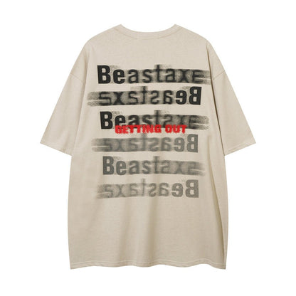 Street Fashion Printed Letter Cotton T-shirt For Men - RALO COLLECTION STUDIO