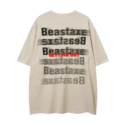 Street Fashion Printed Letter Cotton T-shirt For Men - RALO COLLECTION STUDIO