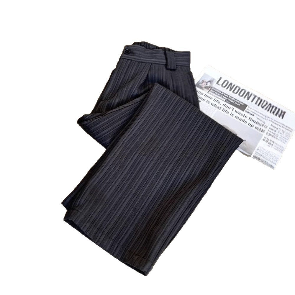Striped Dress Pants Mens Straight-leg Loose Wide-leg Pants - RALO COLLECTION STUDIO