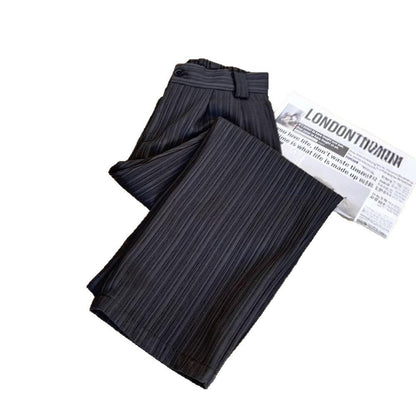 Striped Dress Pants Mens Straight-leg Loose Wide-leg Pants - RALO COLLECTION STUDIO