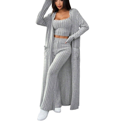 Stylish Casual Home Knitted Three-Piece Set - RALO COLLECTION STUDIO