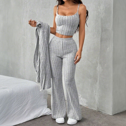 Stylish Casual Home Knitted Three-Piece Set - RALO COLLECTION STUDIO