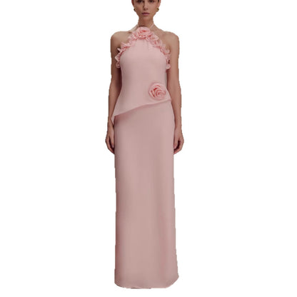 Stylish Chiffon Dress With Ruffled Hem - RALO COLLECTION STUDIO