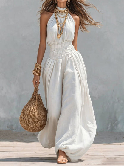 Stylish Sleeveless Halter Jumpsuit For Women - RALO COLLECTION STUDIO
