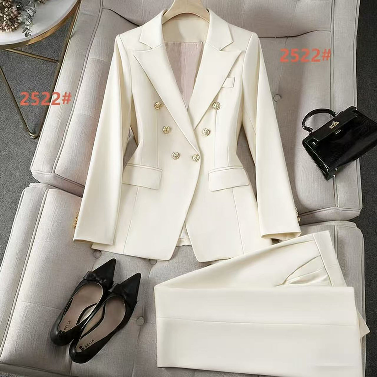 Stylish Wide-leg Pants Professional Formal Wear For Petite Figures Casual Suit - RALO COLLECTION STUDIO
