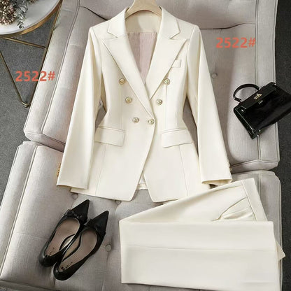 Stylish Wide-leg Pants Professional Formal Wear For Petite Figures Casual Suit - RALO COLLECTION STUDIO