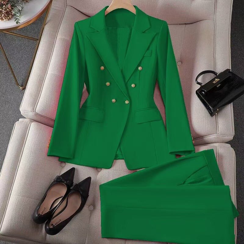 Stylish Wide-leg Pants Professional Formal Wear For Petite Figures Casual Suit - RALO COLLECTION STUDIO