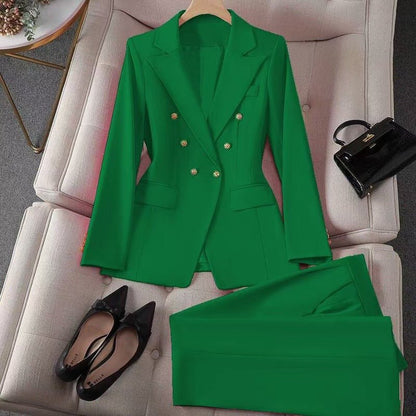 Stylish Wide-leg Pants Professional Formal Wear For Petite Figures Casual Suit - RALO COLLECTION STUDIO
