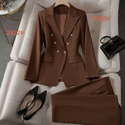 Stylish Wide-leg Pants Professional Formal Wear For Petite Figures Casual Suit - RALO COLLECTION STUDIO