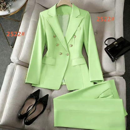 Stylish Wide-leg Pants Professional Formal Wear For Petite Figures Casual Suit - RALO COLLECTION STUDIO