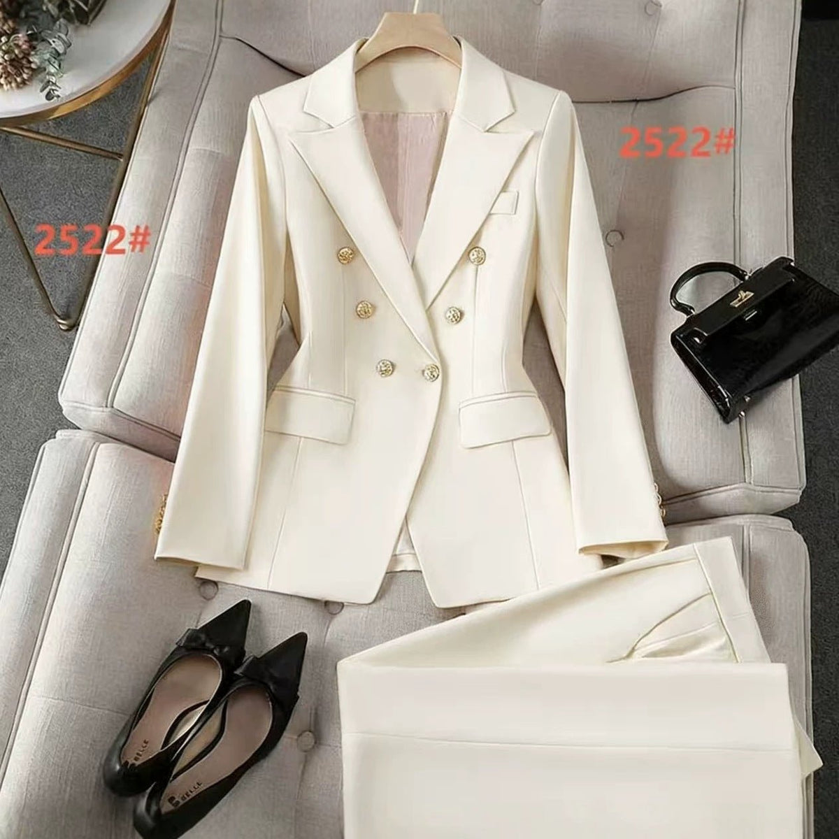 Stylish Wide-leg Pants Professional Formal Wear For Petite Figures Casual Suit - RALO COLLECTION STUDIO