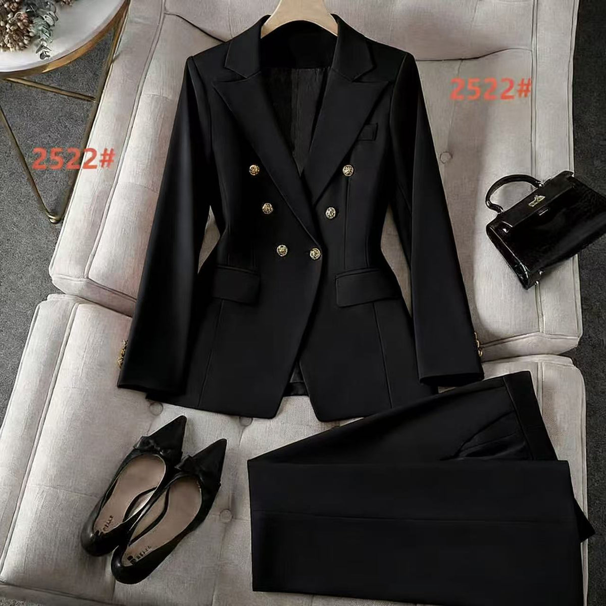 Stylish Wide-leg Pants Professional Formal Wear For Petite Figures Casual Suit - RALO COLLECTION STUDIO
