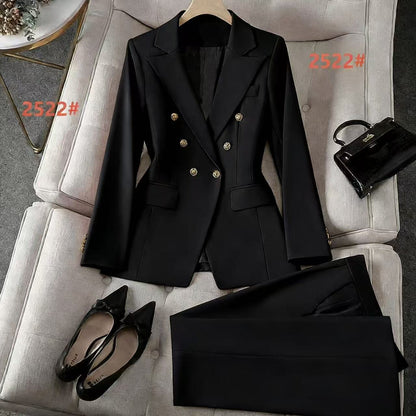 Stylish Wide-leg Pants Professional Formal Wear For Petite Figures Casual Suit - RALO COLLECTION STUDIO