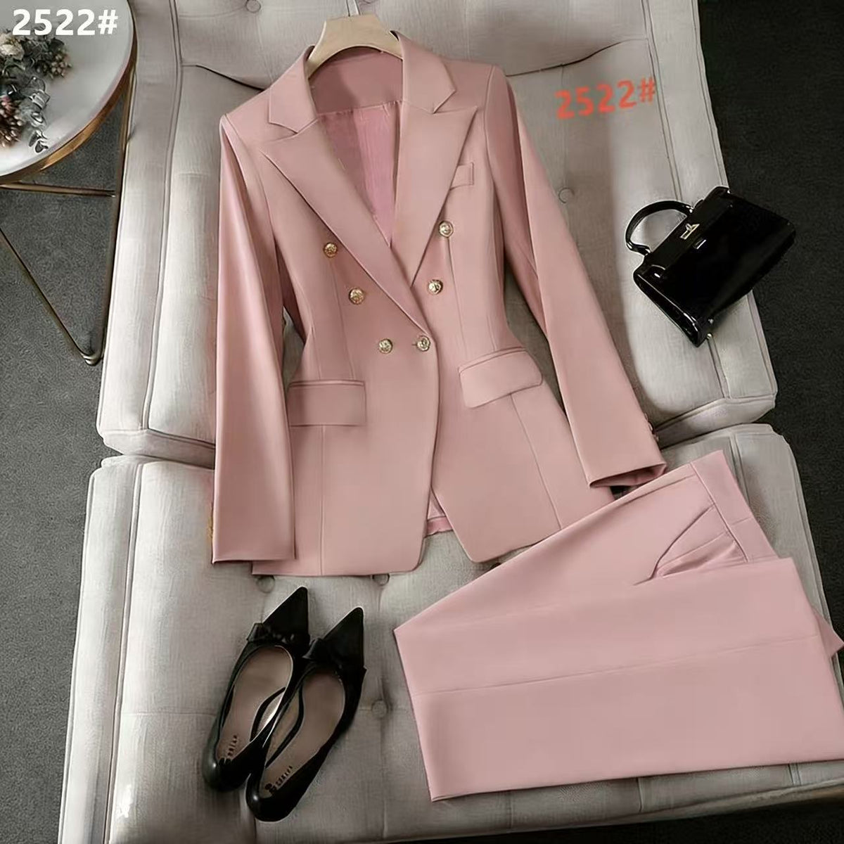 Stylish Wide-leg Pants Professional Formal Wear For Petite Figures Casual Suit - RALO COLLECTION STUDIO
