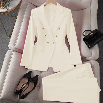 Stylish Wide-leg Pants Professional Formal Wear For Petite Figures Casual Suit - RALO COLLECTION STUDIO
