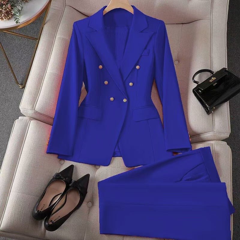 Stylish Wide-leg Pants Professional Formal Wear For Petite Figures Casual Suit - RALO COLLECTION STUDIO