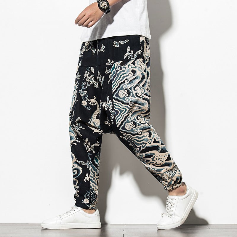 Summer Chinese Wind Bundle Foot Pants For Men Fattening - RALO COLLECTION STUDIO