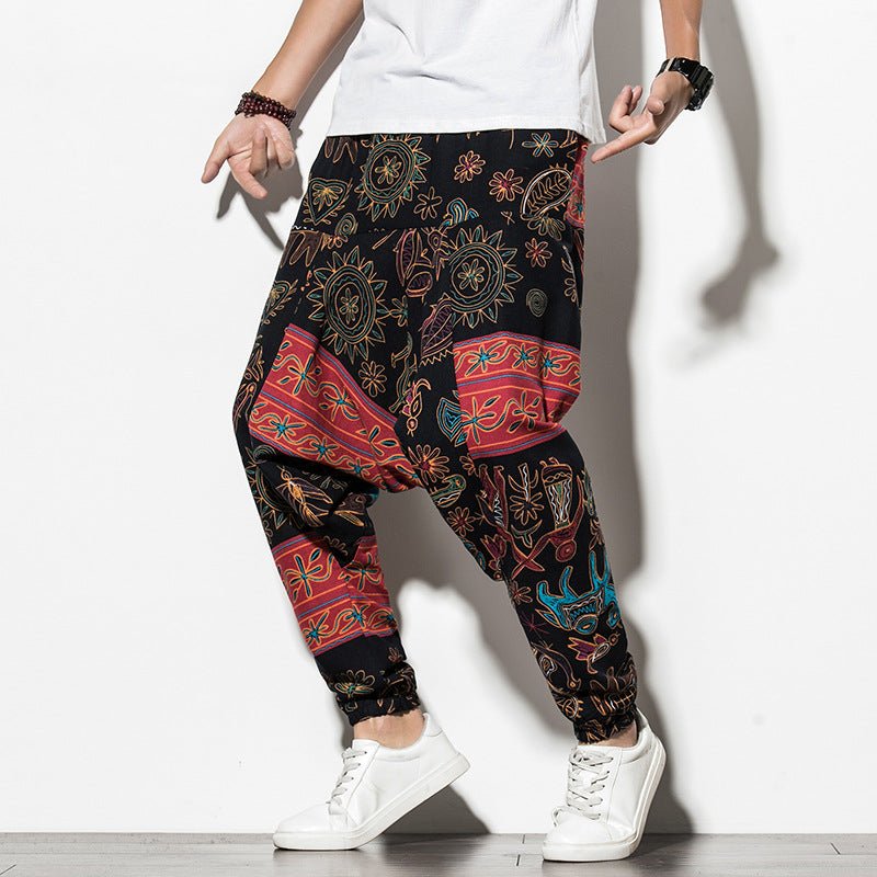 Summer Chinese Wind Bundle Foot Pants For Men Fattening - RALO COLLECTION STUDIO