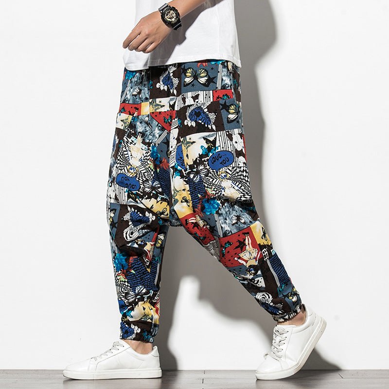 Summer Chinese Wind Bundle Foot Pants For Men Fattening - RALO COLLECTION STUDIO
