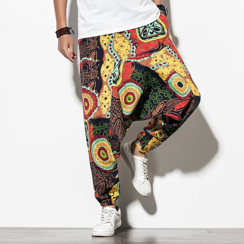 Summer Chinese Wind Bundle Foot Pants For Men Fattening - RALO COLLECTION STUDIO