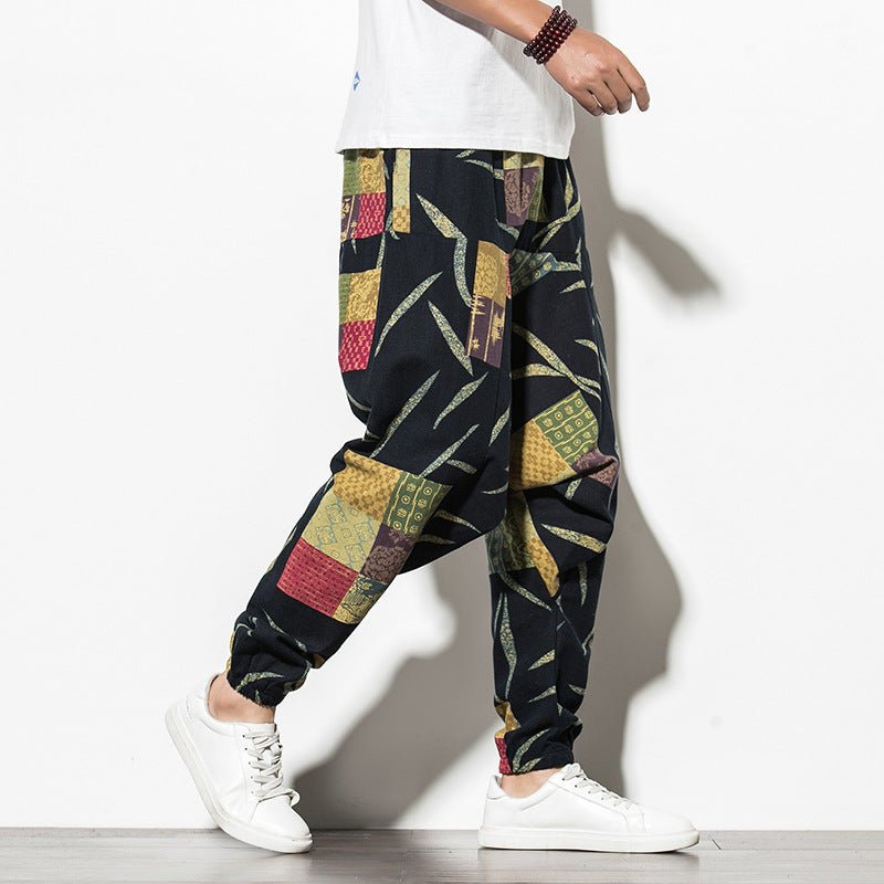 Summer Chinese Wind Bundle Foot Pants For Men Fattening - RALO COLLECTION STUDIO