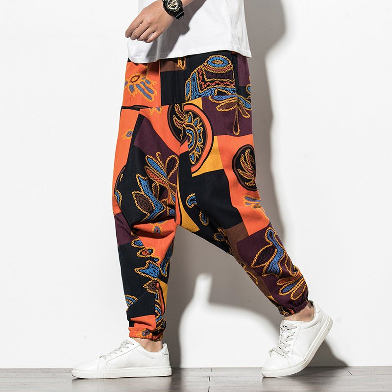 Summer Chinese Wind Bundle Foot Pants For Men Fattening - RALO COLLECTION STUDIO