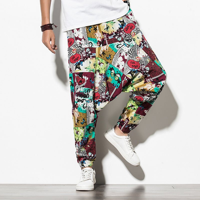 Summer Chinese Wind Bundle Foot Pants For Men Fattening - RALO COLLECTION STUDIO