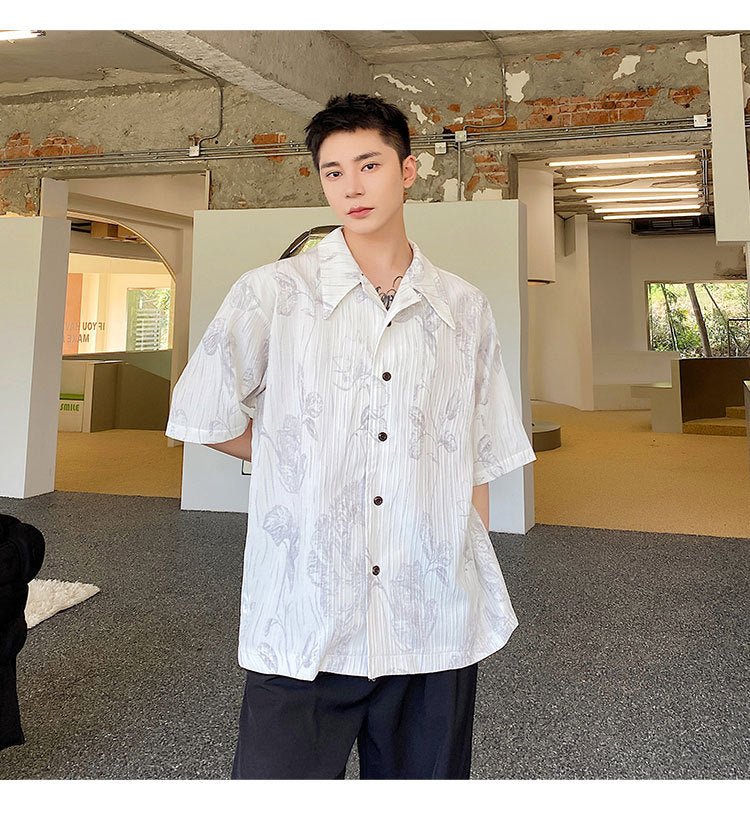Summer Cuban Collar Shirt Casual Men - RALO COLLECTION STUDIO