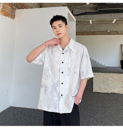 Summer Cuban Collar Shirt Casual Men - RALO COLLECTION STUDIO