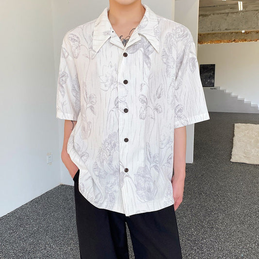Summer Cuban Collar Shirt Casual Men - RALO COLLECTION STUDIO