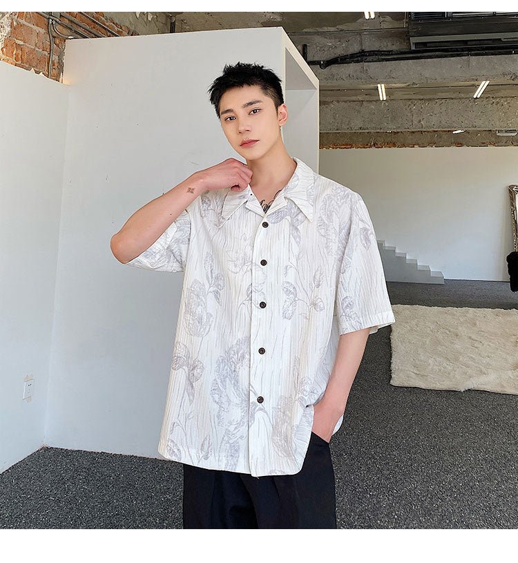 Summer Cuban Collar Shirt Casual Men - RALO COLLECTION STUDIO