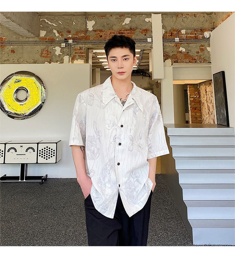 Summer Cuban Collar Shirt Casual Men - RALO COLLECTION STUDIO